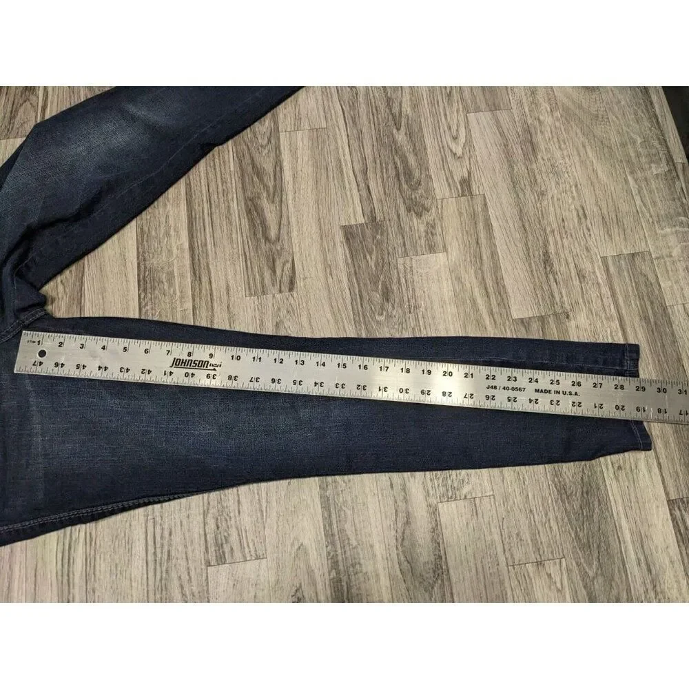 Seven‎ 7 Womens Size 4 Skinny Embroidered Studs Denim Blue Jeans